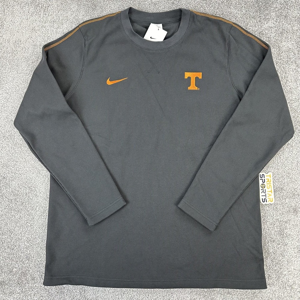 Tennessee Volunteers Shirt Mens Large Dark Gray Long Sleeve Nike PE Team Issue